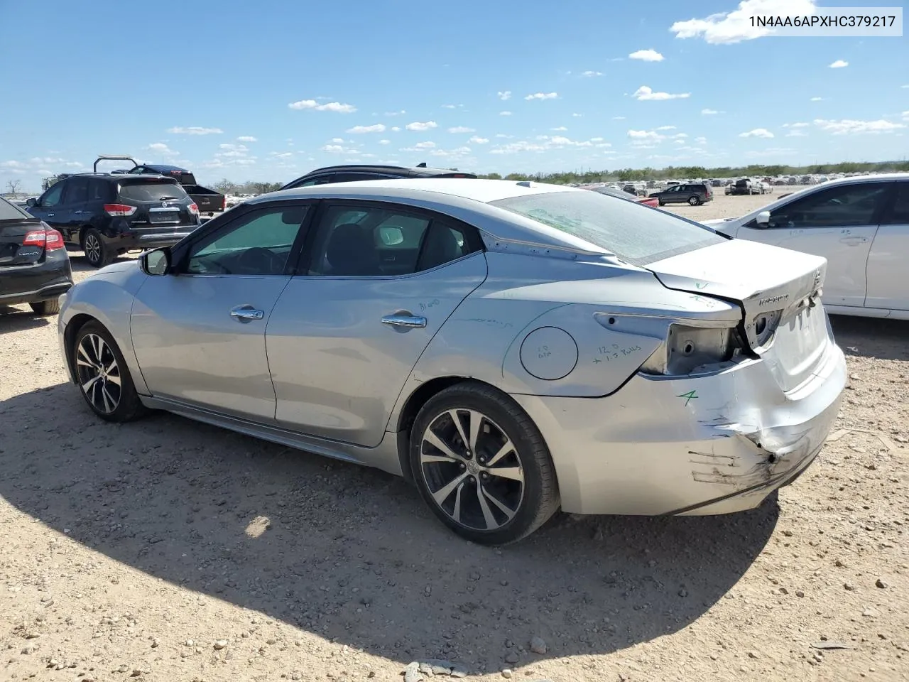 2017 Nissan Maxima 3.5S VIN: 1N4AA6APXHC379217 Lot: 76461364