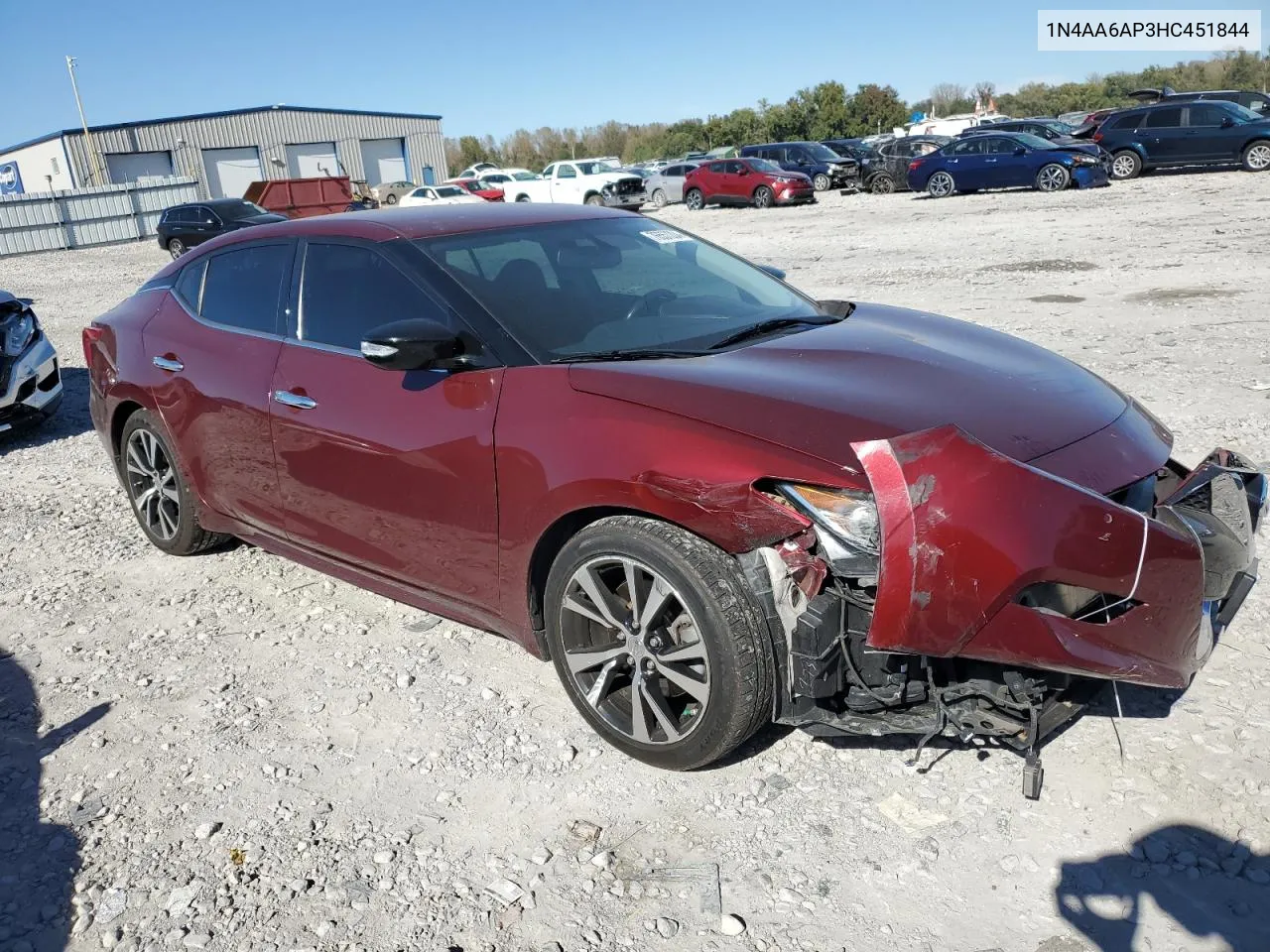 2017 Nissan Maxima 3.5S VIN: 1N4AA6AP3HC451844 Lot: 76557204