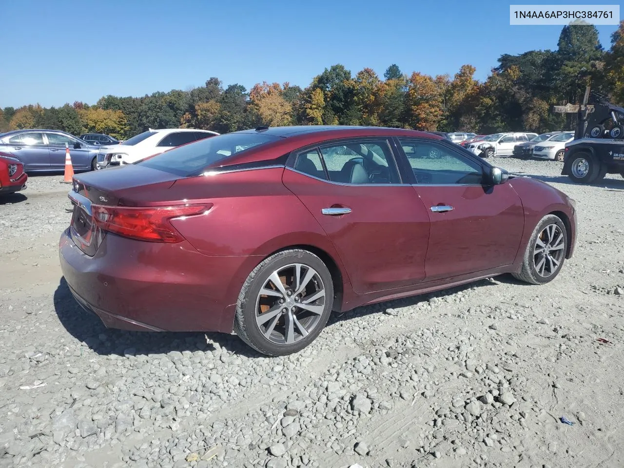 2017 Nissan Maxima 3.5S VIN: 1N4AA6AP3HC384761 Lot: 76755084