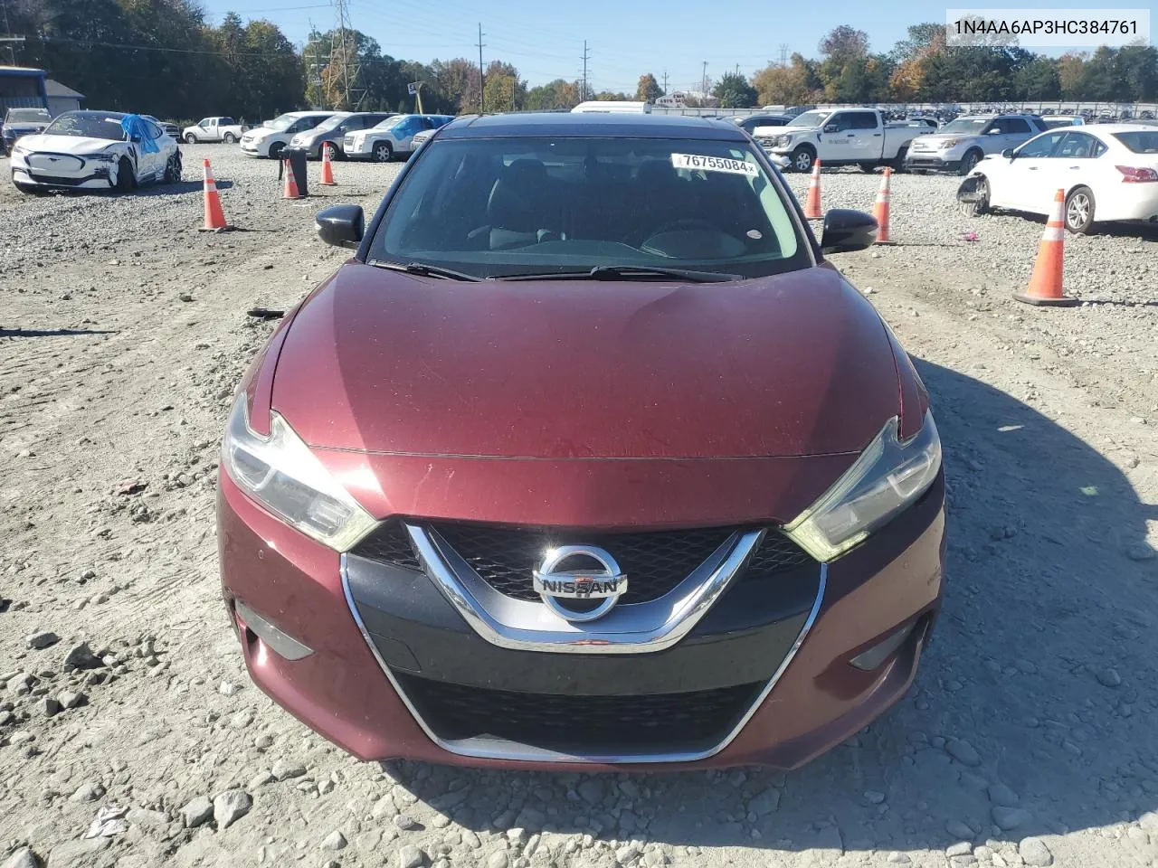 2017 Nissan Maxima 3.5S VIN: 1N4AA6AP3HC384761 Lot: 76755084