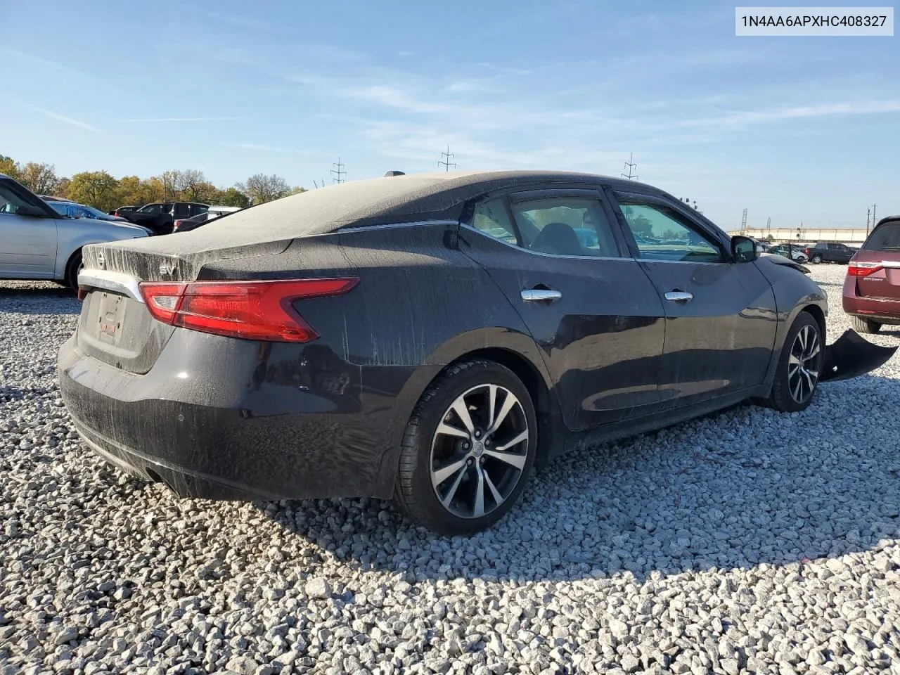 2017 Nissan Maxima 3.5S VIN: 1N4AA6APXHC408327 Lot: 77215014