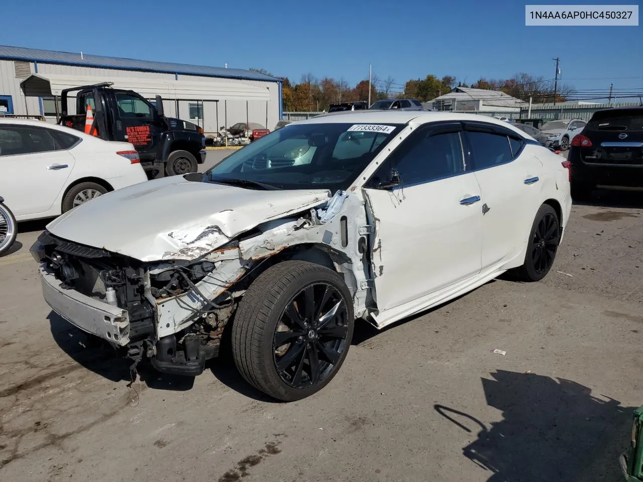 2017 Nissan Maxima 3.5S VIN: 1N4AA6AP0HC450327 Lot: 77333364