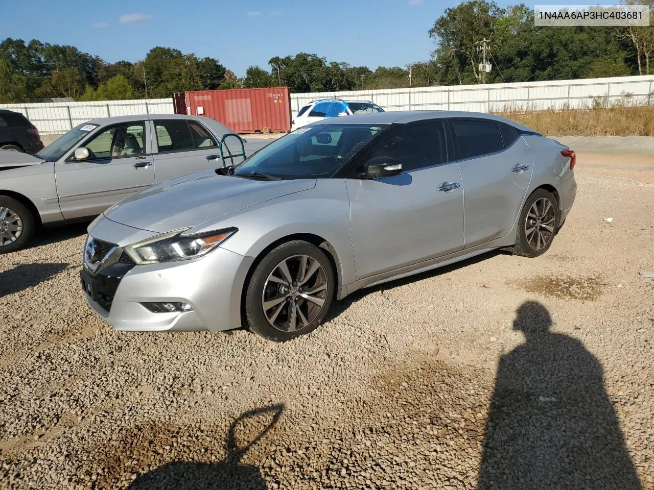 2017 Nissan Maxima 3.5S VIN: 1N4AA6AP3HC403681 Lot: 77340384