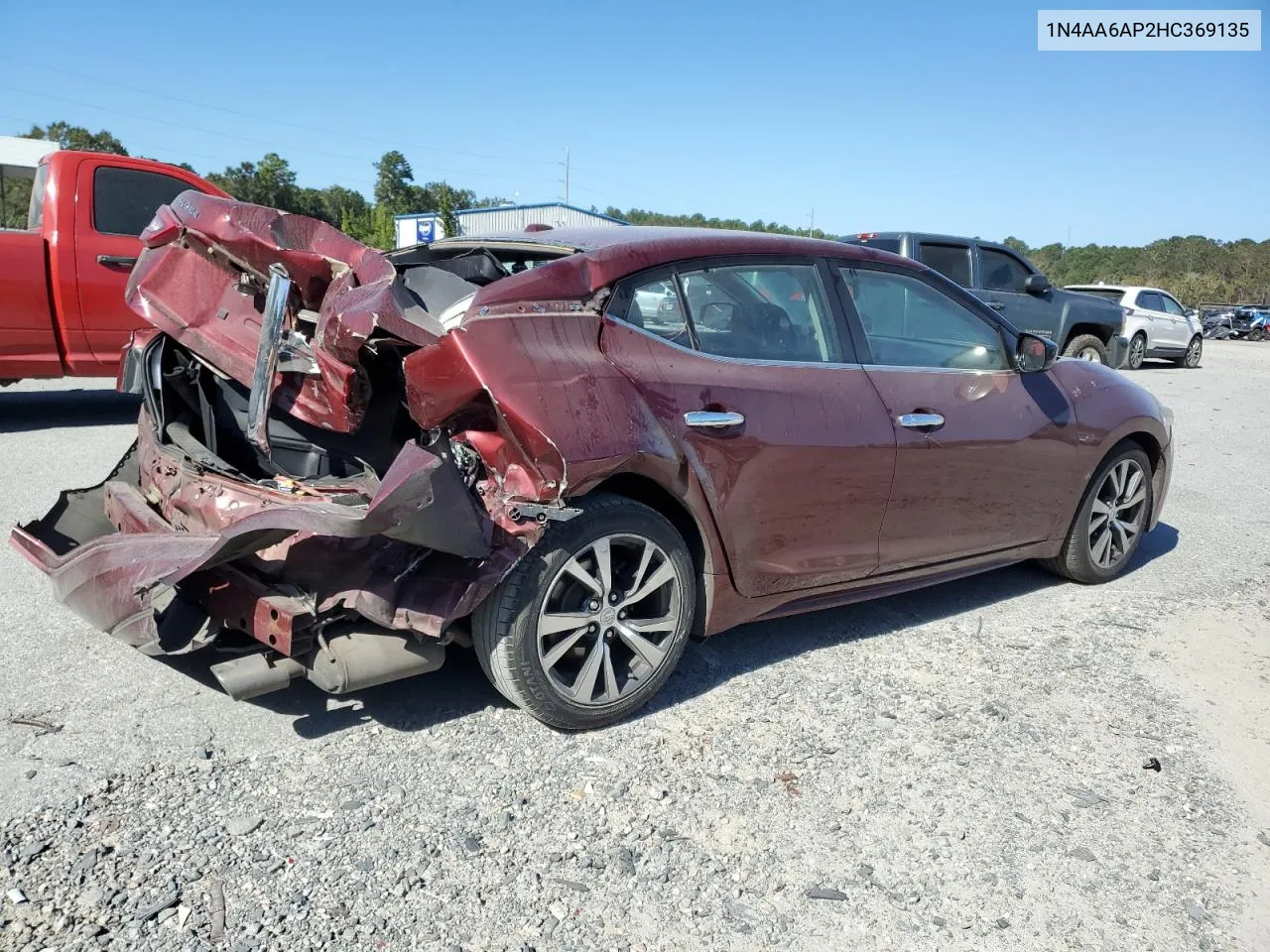 2017 Nissan Maxima 3.5S VIN: 1N4AA6AP2HC369135 Lot: 77470374