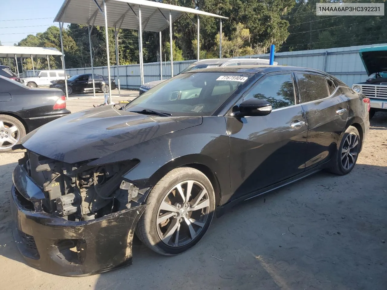 2017 Nissan Maxima 3.5S VIN: 1N4AA6AP3HC392231 Lot: 77675904