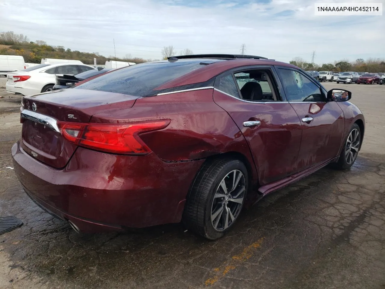 2017 Nissan Maxima 3.5S VIN: 1N4AA6AP4HC452114 Lot: 78139844