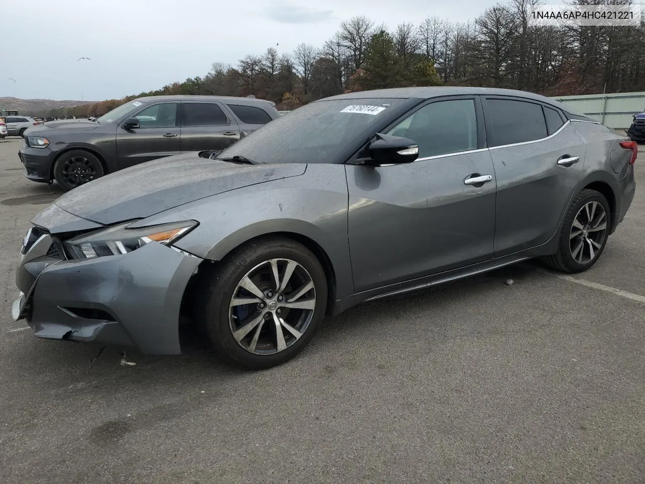 2017 Nissan Maxima 3.5S VIN: 1N4AA6AP4HC421221 Lot: 78760144