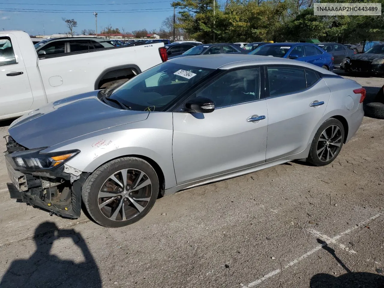 2017 Nissan Maxima 3.5S VIN: 1N4AA6AP2HC443489 Lot: 79171964