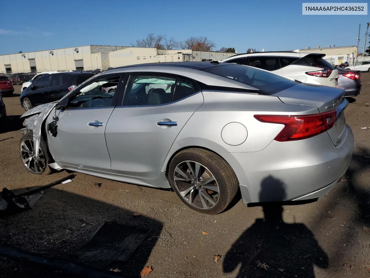 2017 Nissan Maxima 3.5S VIN: 1N4AA6AP2HC436252 Lot: 79305714