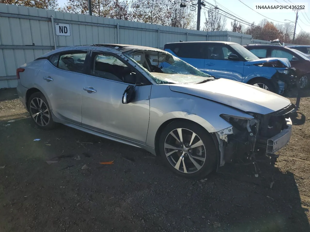 2017 Nissan Maxima 3.5S VIN: 1N4AA6AP2HC436252 Lot: 79305714