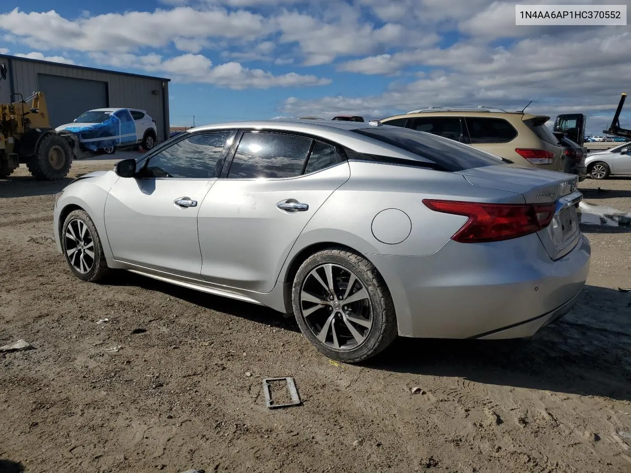 2017 Nissan Maxima 3.5S VIN: 1N4AA6AP1HC370552 Lot: 79366294