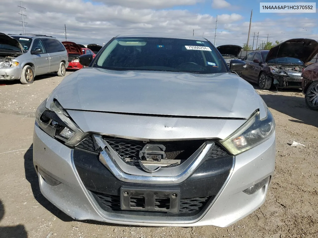 2017 Nissan Maxima 3.5S VIN: 1N4AA6AP1HC370552 Lot: 79366294