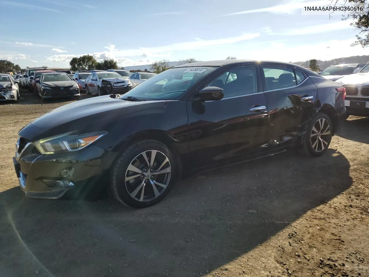 2017 Nissan Maxima 3.5S VIN: 1N4AA6AP6HC360616 Lot: 79499614