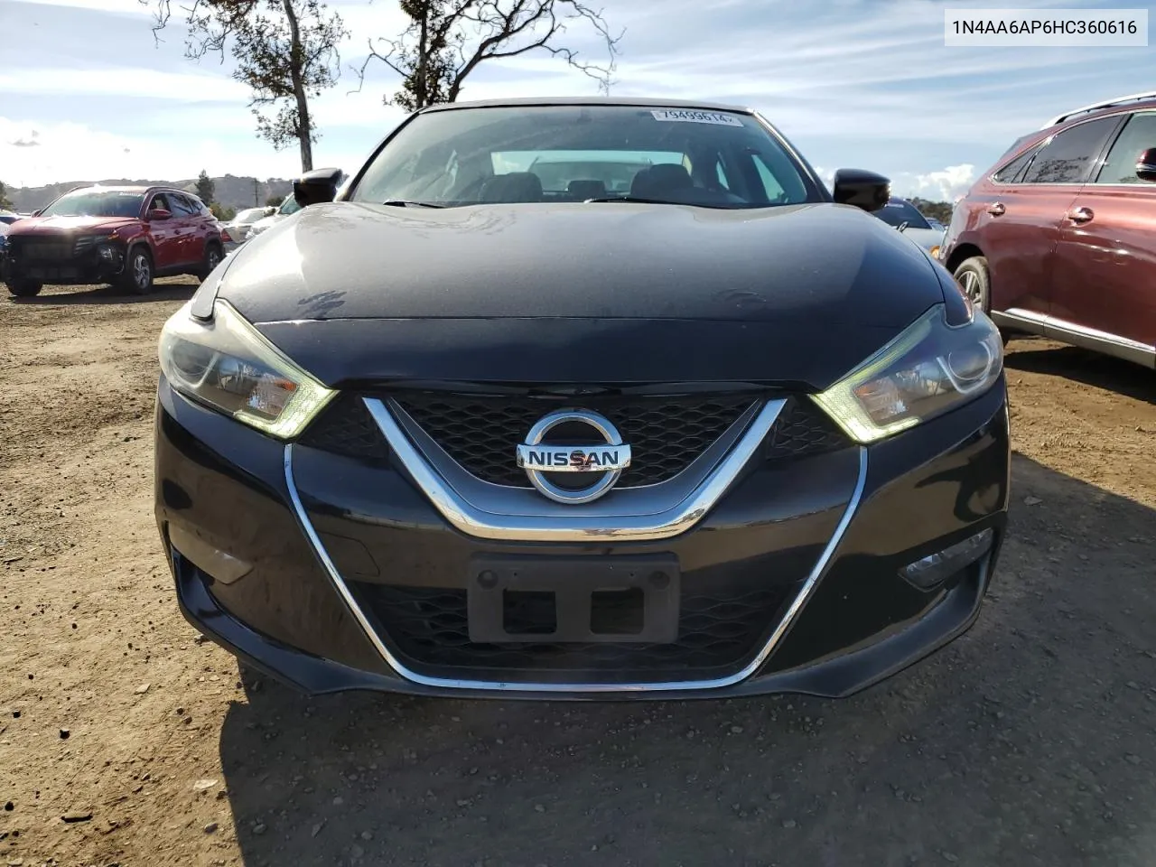 2017 Nissan Maxima 3.5S VIN: 1N4AA6AP6HC360616 Lot: 79499614