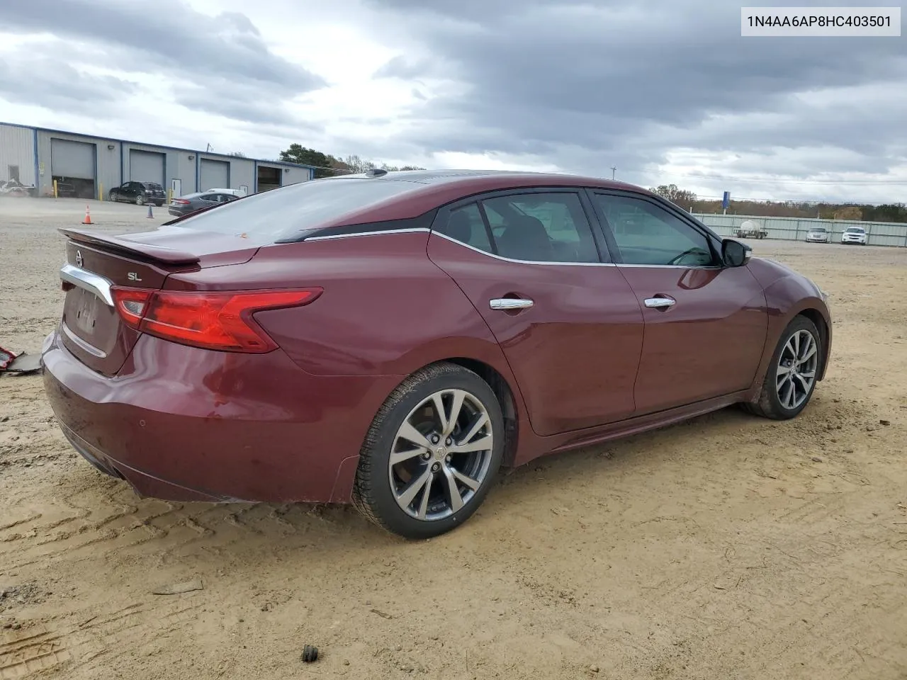 2017 Nissan Maxima 3.5S VIN: 1N4AA6AP8HC403501 Lot: 80130694