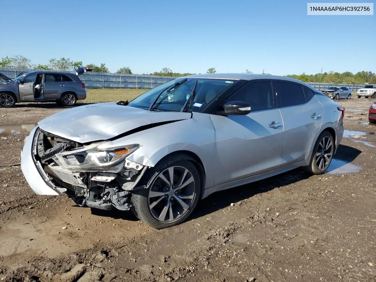 2017 Nissan Maxima 3.5S VIN: 1N4AA6AP6HC392756 Lot: 81313924