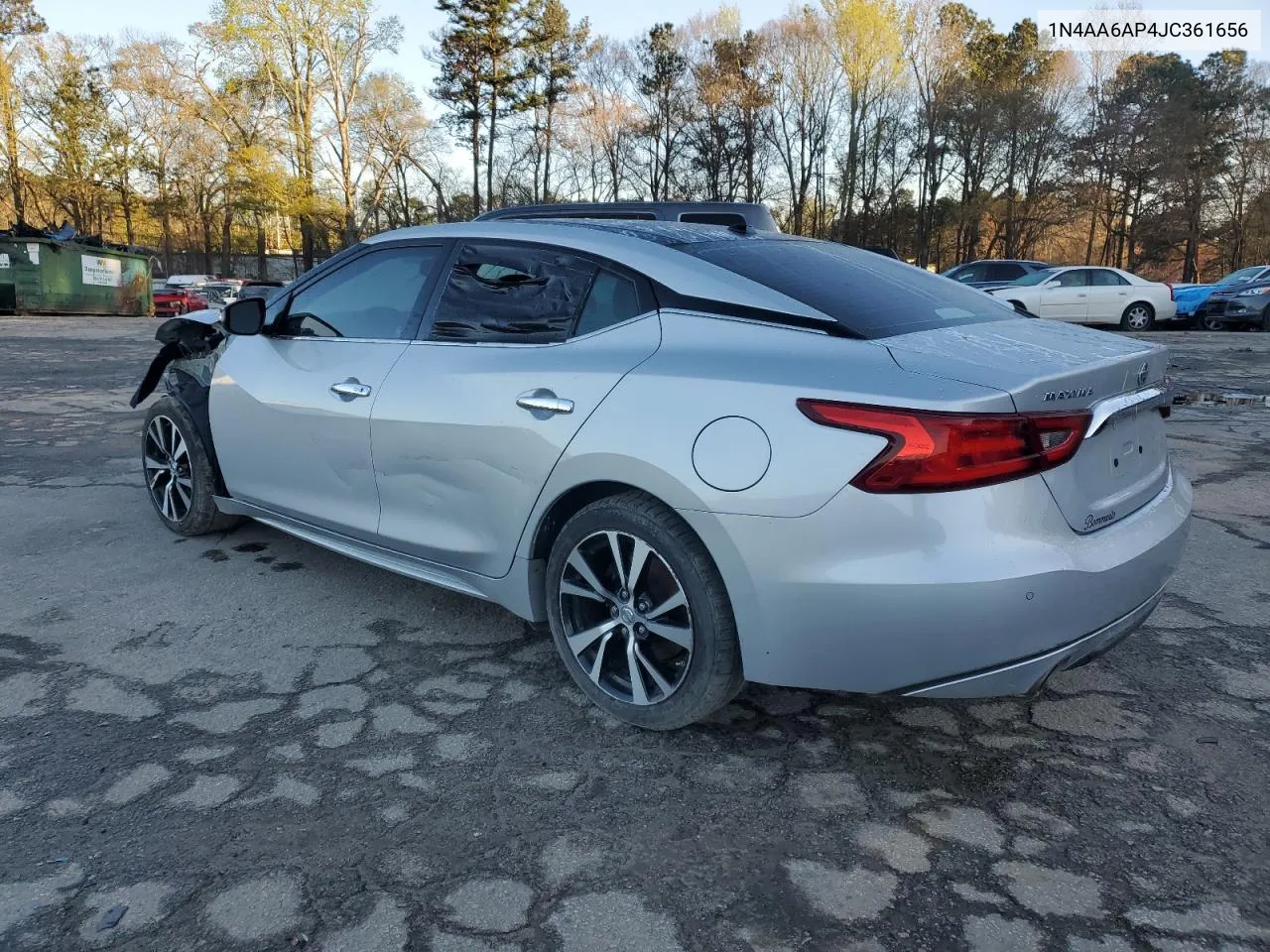 2018 Nissan Maxima 3.5S VIN: 1N4AA6AP4JC361656 Lot: 44583463