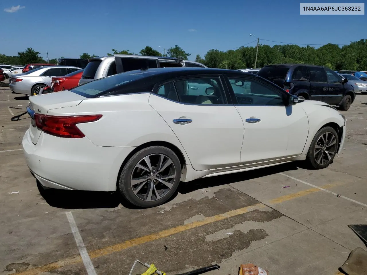 2018 Nissan Maxima 3.5S VIN: 1N4AA6AP6JC363232 Lot: 58091494