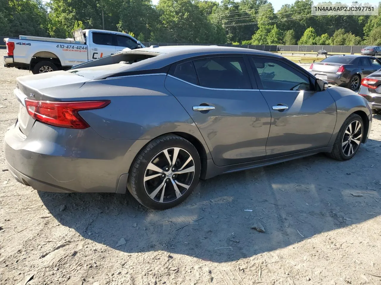 2018 Nissan Maxima 3.5S VIN: 1N4AA6AP2JC397751 Lot: 60481154