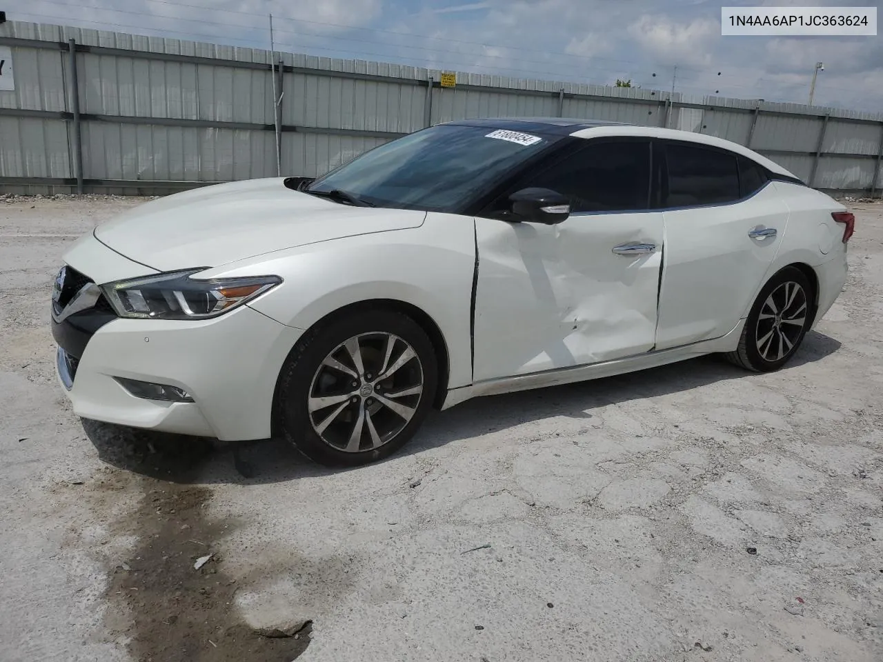 2018 Nissan Maxima 3.5S VIN: 1N4AA6AP1JC363624 Lot: 61800454