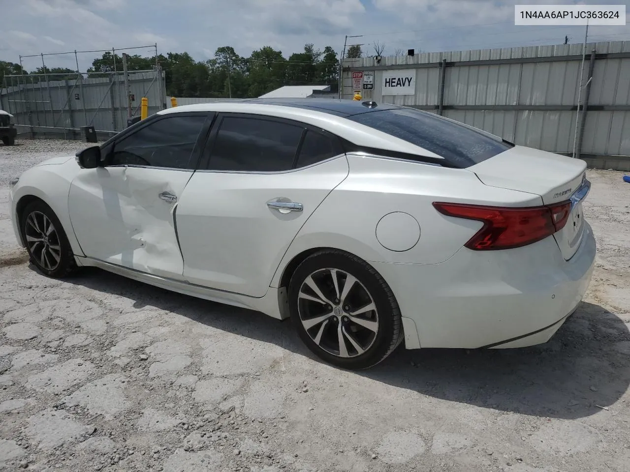 1N4AA6AP1JC363624 2018 Nissan Maxima 3.5S