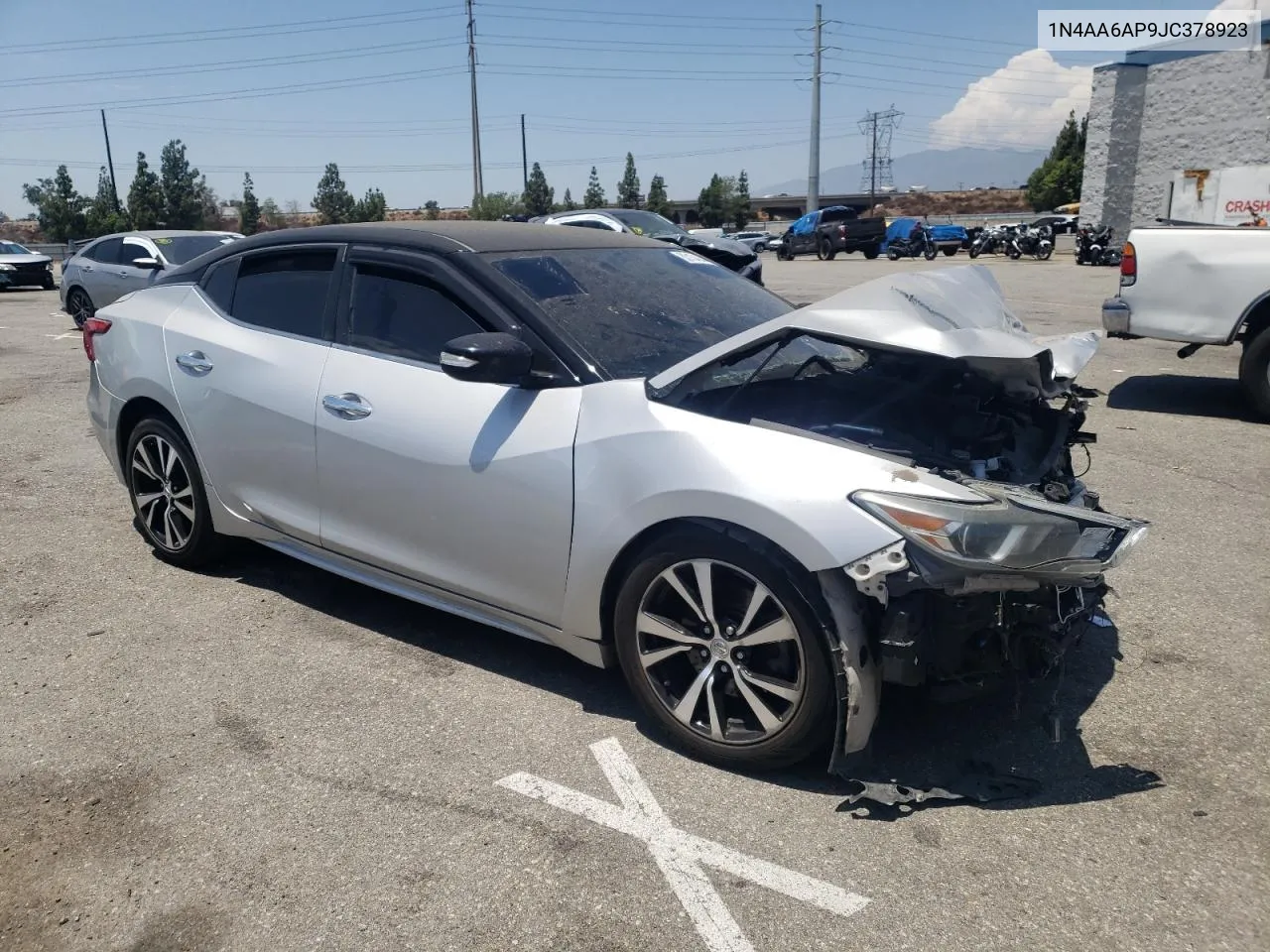 2018 Nissan Maxima 3.5S VIN: 1N4AA6AP9JC378923 Lot: 63104244