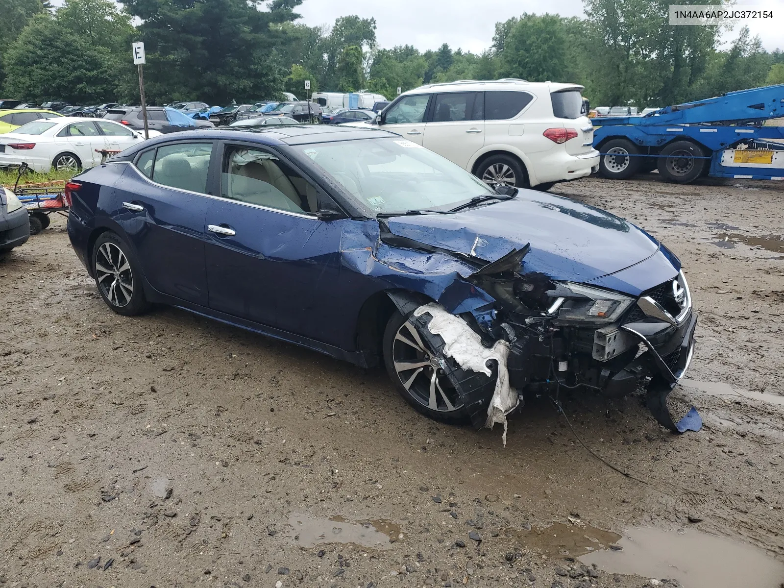 2018 Nissan Maxima 3.5S VIN: 1N4AA6AP2JC372154 Lot: 65510104