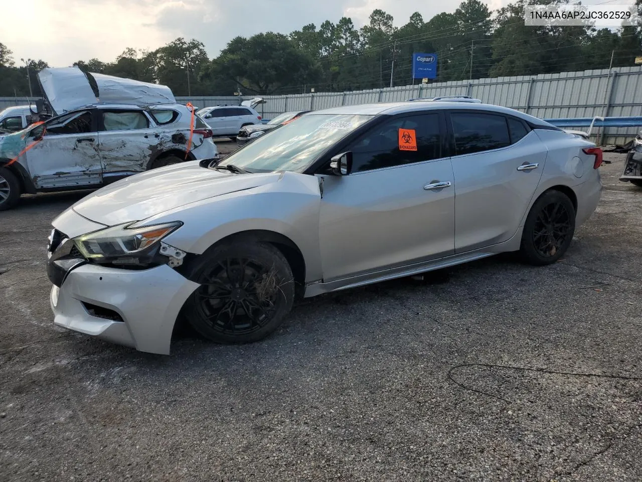 1N4AA6AP2JC362529 2018 Nissan Maxima 3.5S