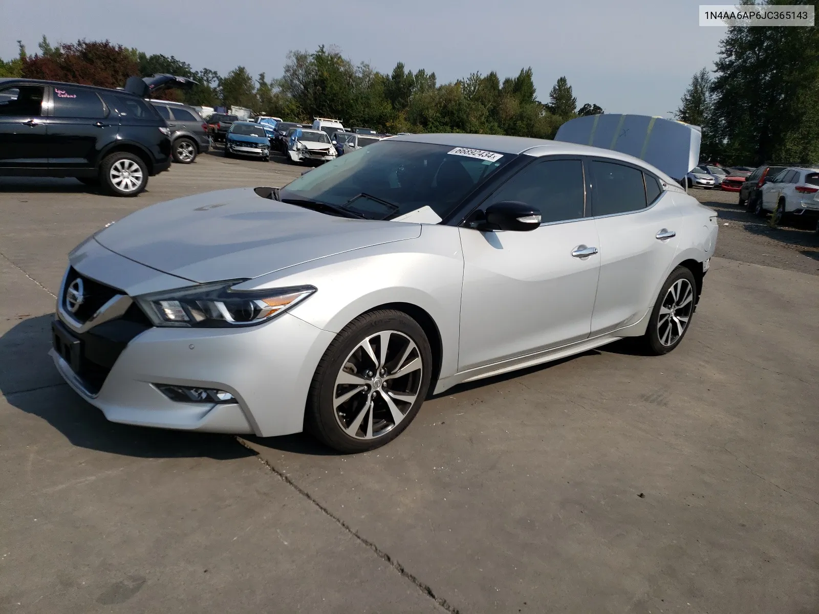 2018 Nissan Maxima 3.5S VIN: 1N4AA6AP6JC365143 Lot: 66892434