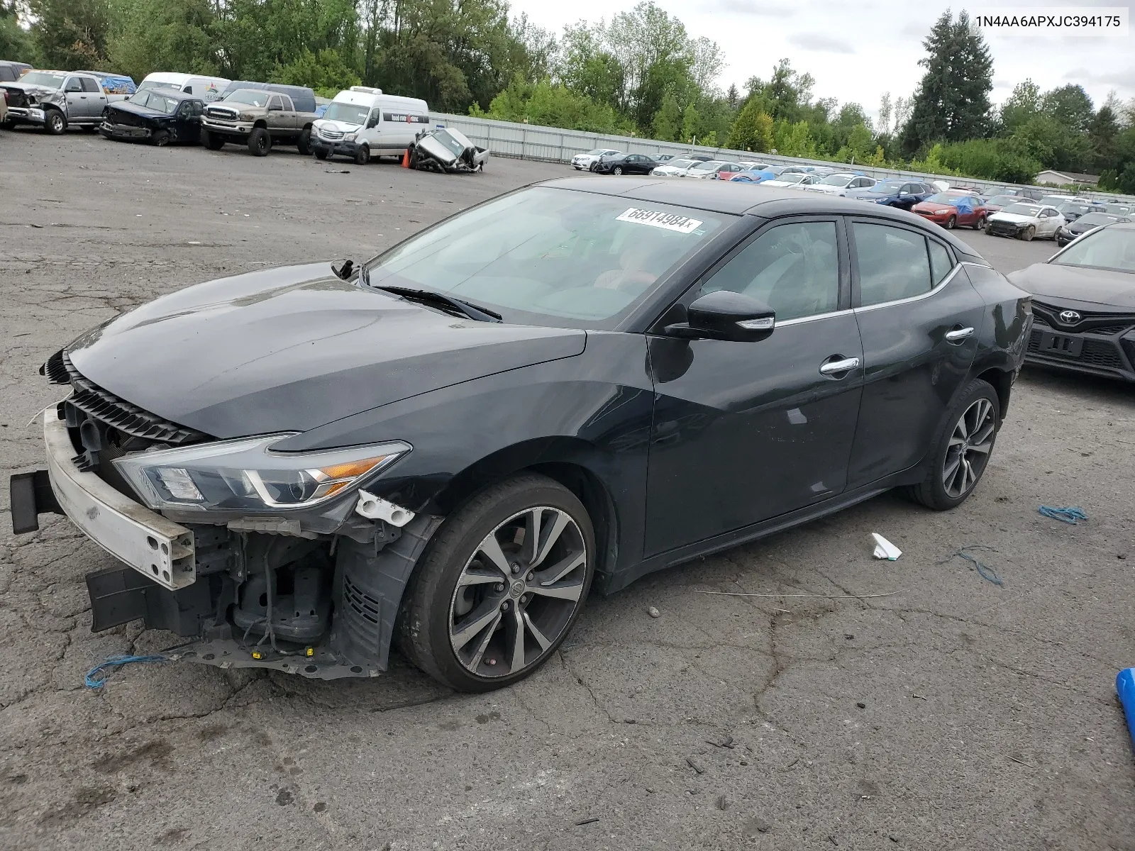 2018 Nissan Maxima 3.5S VIN: 1N4AA6APXJC394175 Lot: 66914984