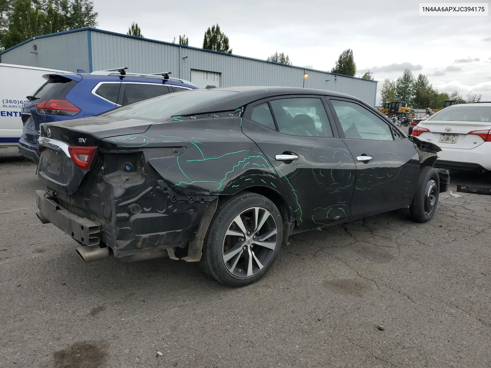 2018 Nissan Maxima 3.5S VIN: 1N4AA6APXJC394175 Lot: 66914984