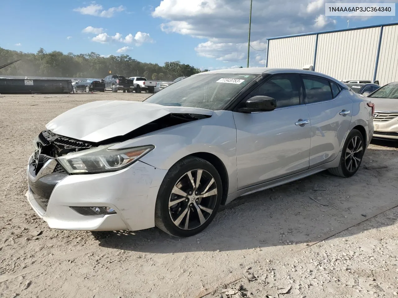 2018 Nissan Maxima 3.5S VIN: 1N4AA6AP3JC364340 Lot: 68613404