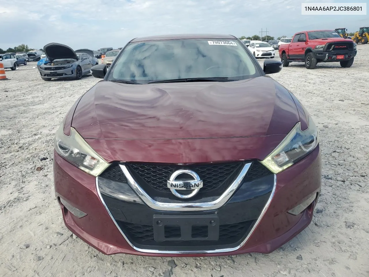 2018 Nissan Maxima 3.5S VIN: 1N4AA6AP2JC386801 Lot: 70073664