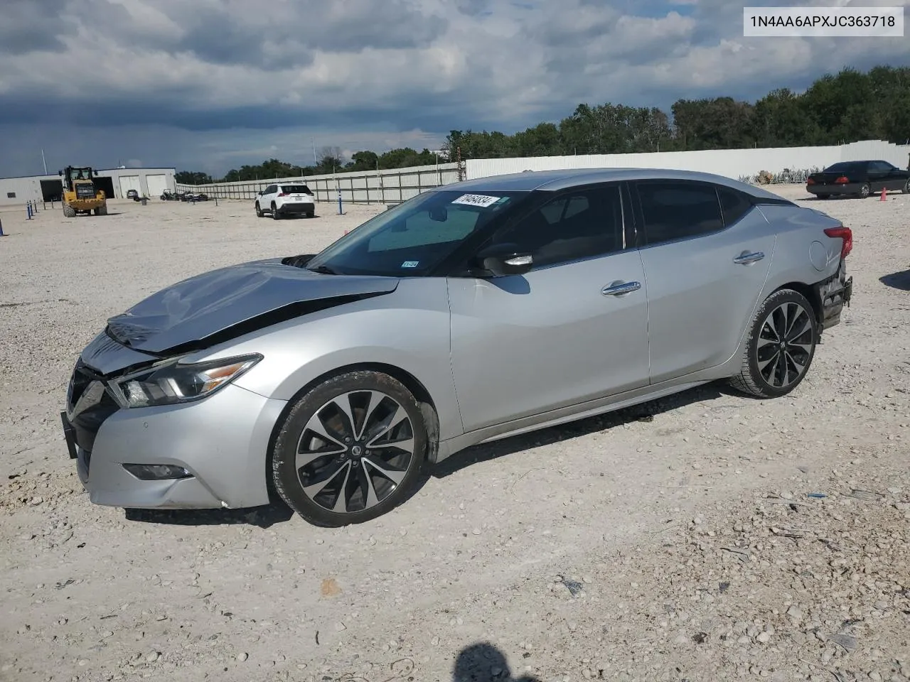 2018 Nissan Maxima 3.5S VIN: 1N4AA6APXJC363718 Lot: 70464834