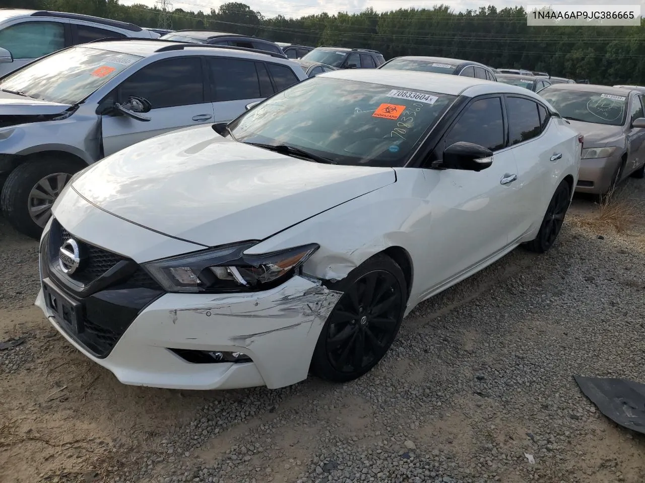 2018 Nissan Maxima 3.5S VIN: 1N4AA6AP9JC386665 Lot: 70833604