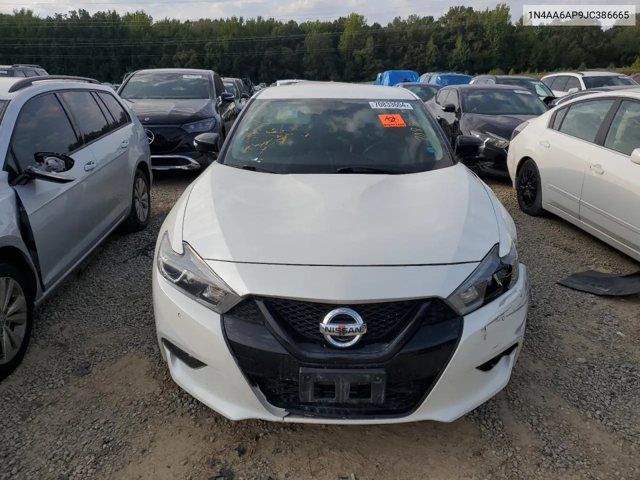 2018 Nissan Maxima 3.5S VIN: 1N4AA6AP9JC386665 Lot: 70833604