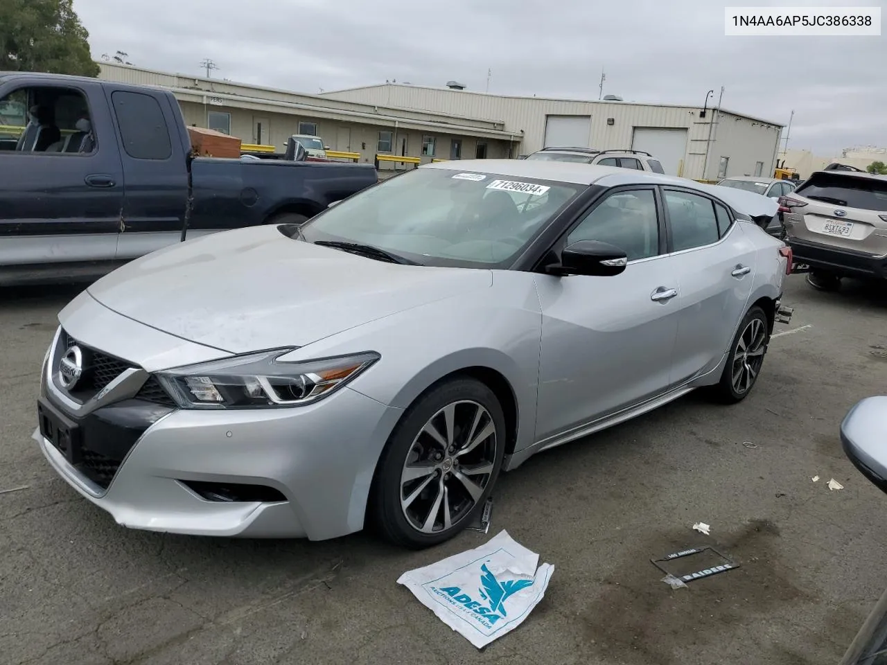 2018 Nissan Maxima 3.5S VIN: 1N4AA6AP5JC386338 Lot: 71296034