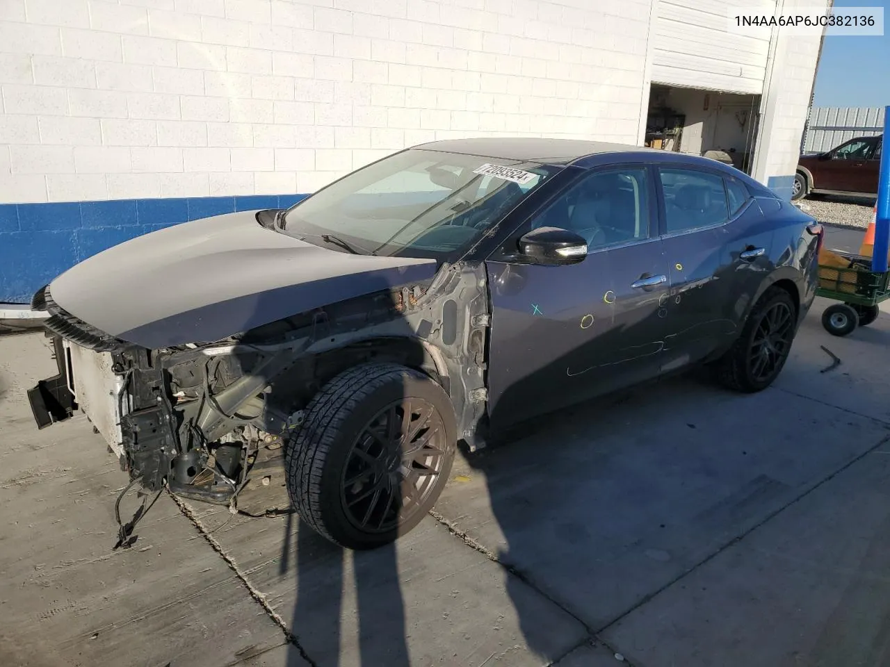 2018 Nissan Maxima 3.5S VIN: 1N4AA6AP6JC382136 Lot: 72093524