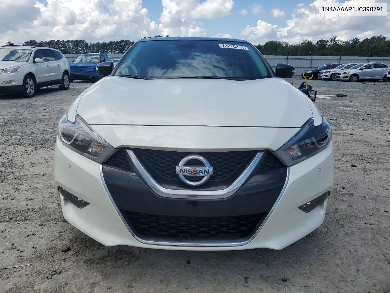 2018 Nissan Maxima 3.5S VIN: 1N4AA6AP1JC390791 Lot: 72276274