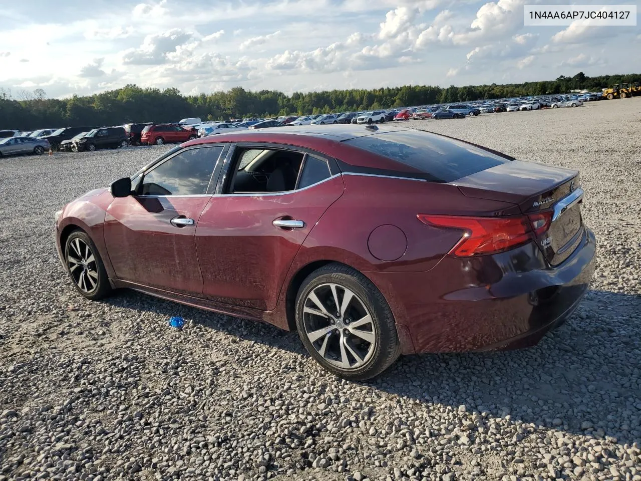 2018 Nissan Maxima 3.5S VIN: 1N4AA6AP7JC404127 Lot: 72495024