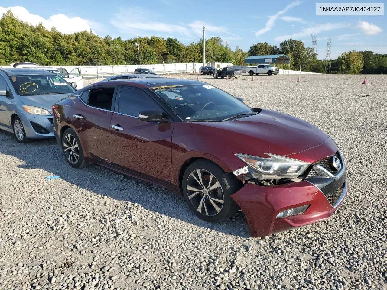 2018 Nissan Maxima 3.5S VIN: 1N4AA6AP7JC404127 Lot: 72495024