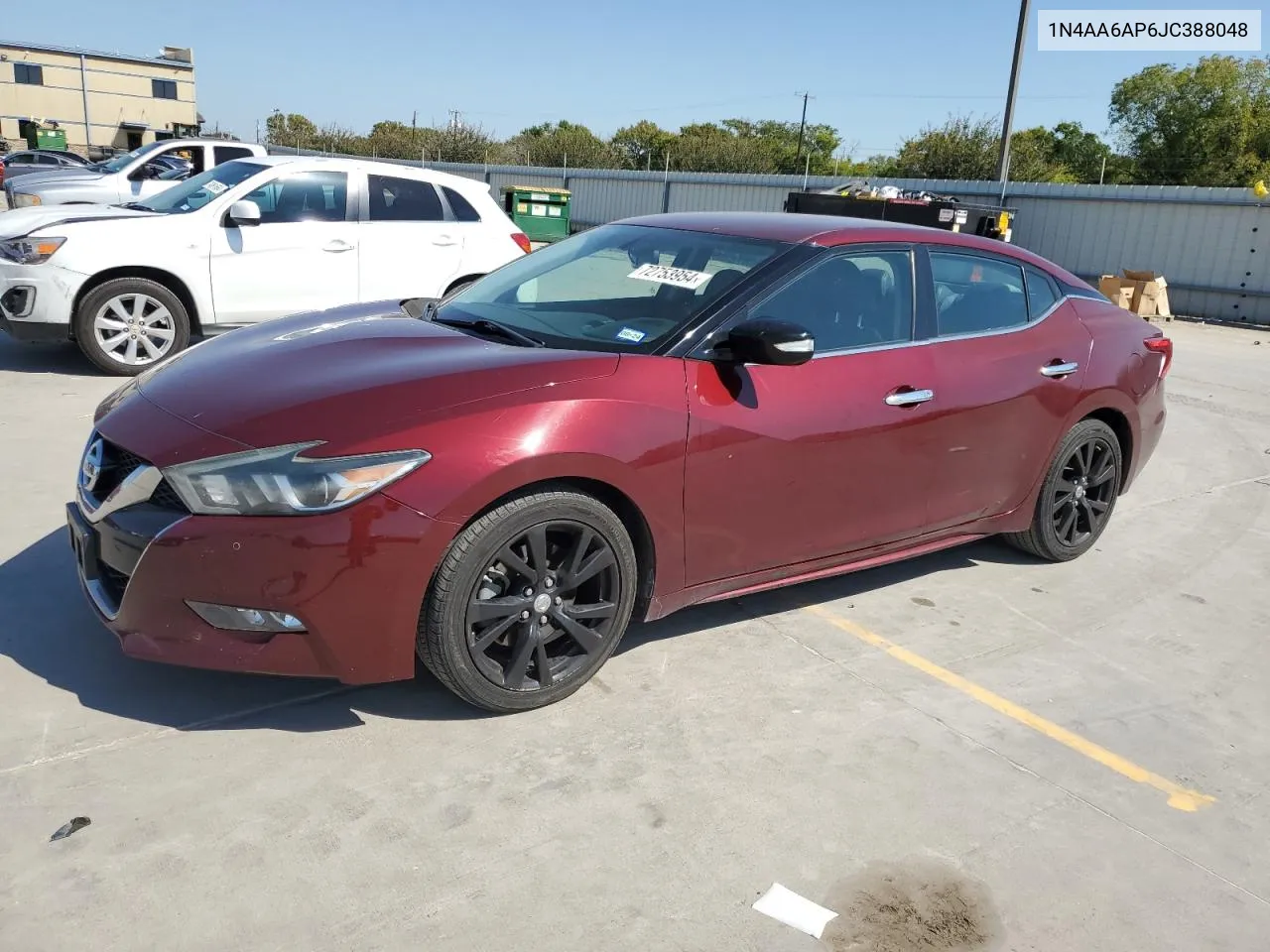 2018 Nissan Maxima 3.5S VIN: 1N4AA6AP6JC388048 Lot: 72753954