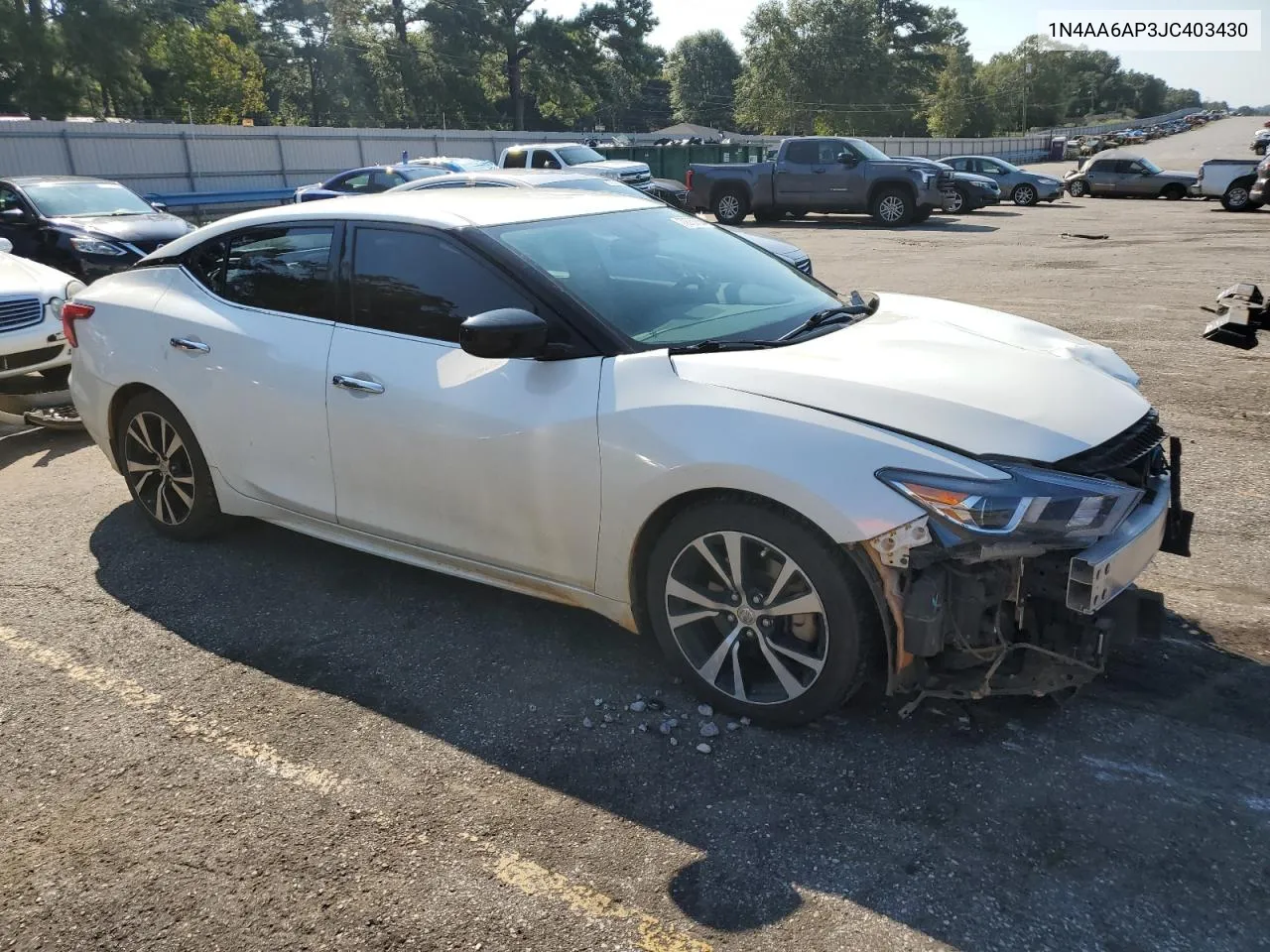 2018 Nissan Maxima 3.5S VIN: 1N4AA6AP3JC403430 Lot: 72757664