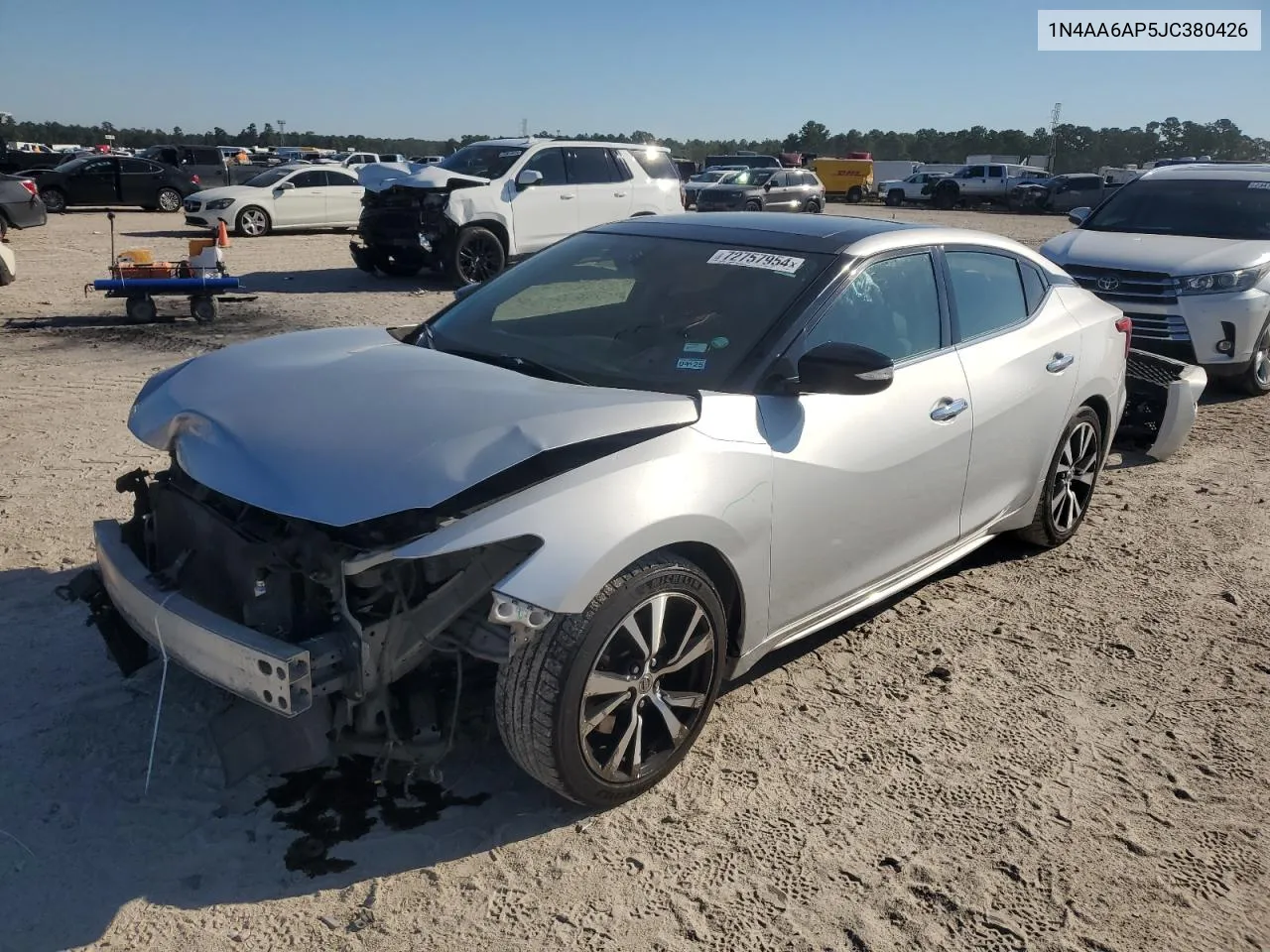 2018 Nissan Maxima 3.5S VIN: 1N4AA6AP5JC380426 Lot: 72757954