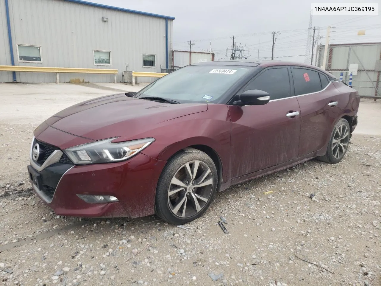 1N4AA6AP1JC369195 2018 Nissan Maxima 3.5S