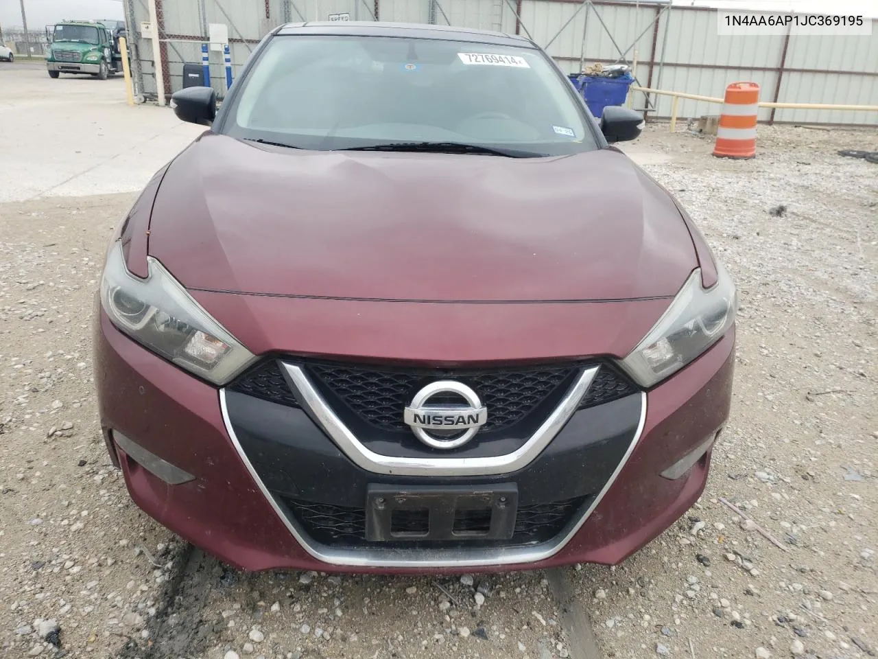 2018 Nissan Maxima 3.5S VIN: 1N4AA6AP1JC369195 Lot: 72769414