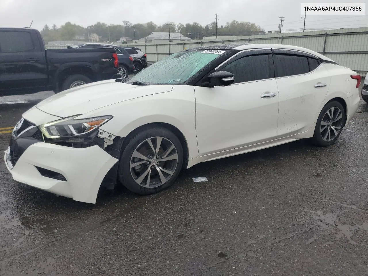 2018 Nissan Maxima 3.5S VIN: 1N4AA6AP4JC407356 Lot: 72940784