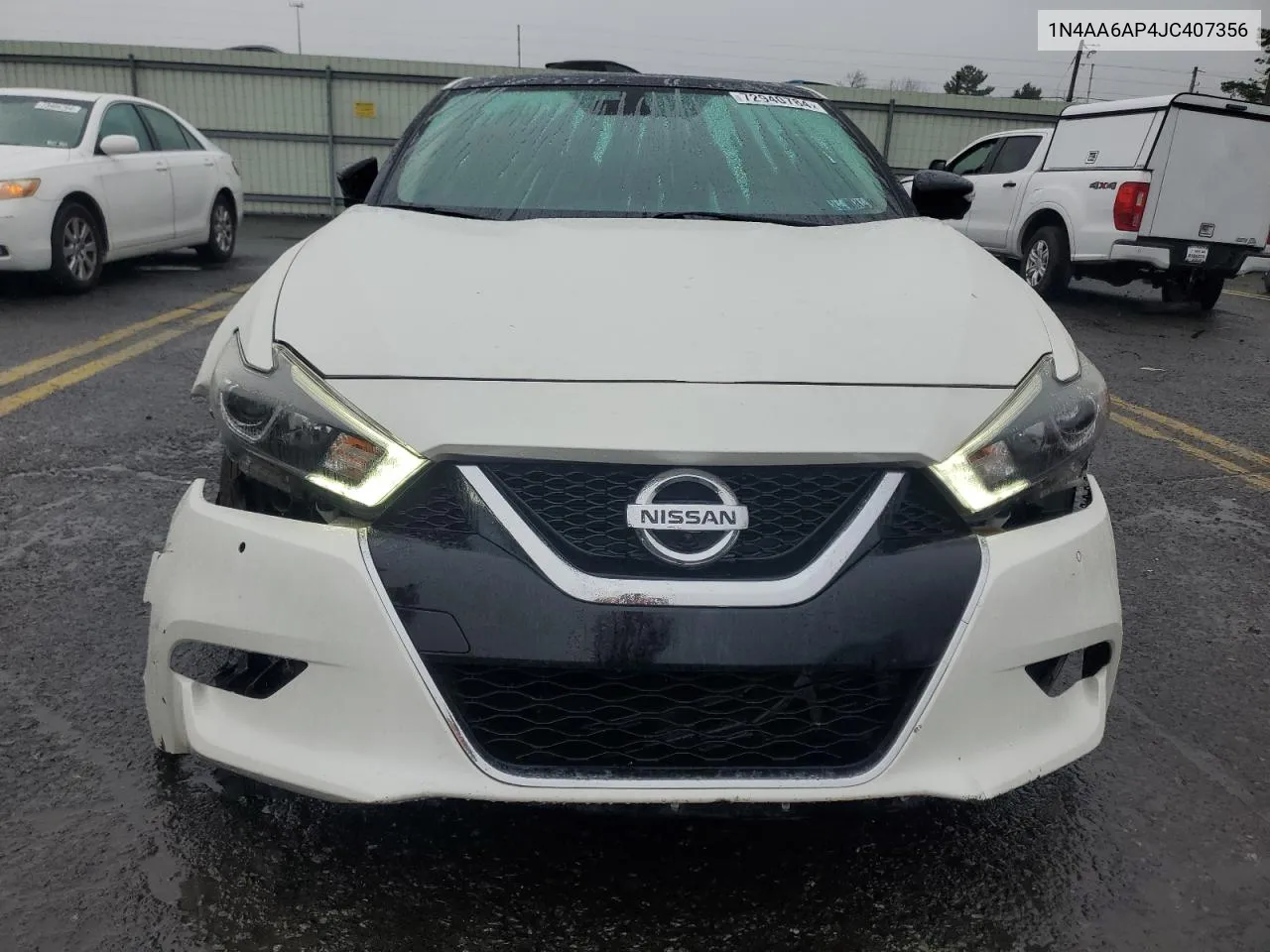 2018 Nissan Maxima 3.5S VIN: 1N4AA6AP4JC407356 Lot: 72940784