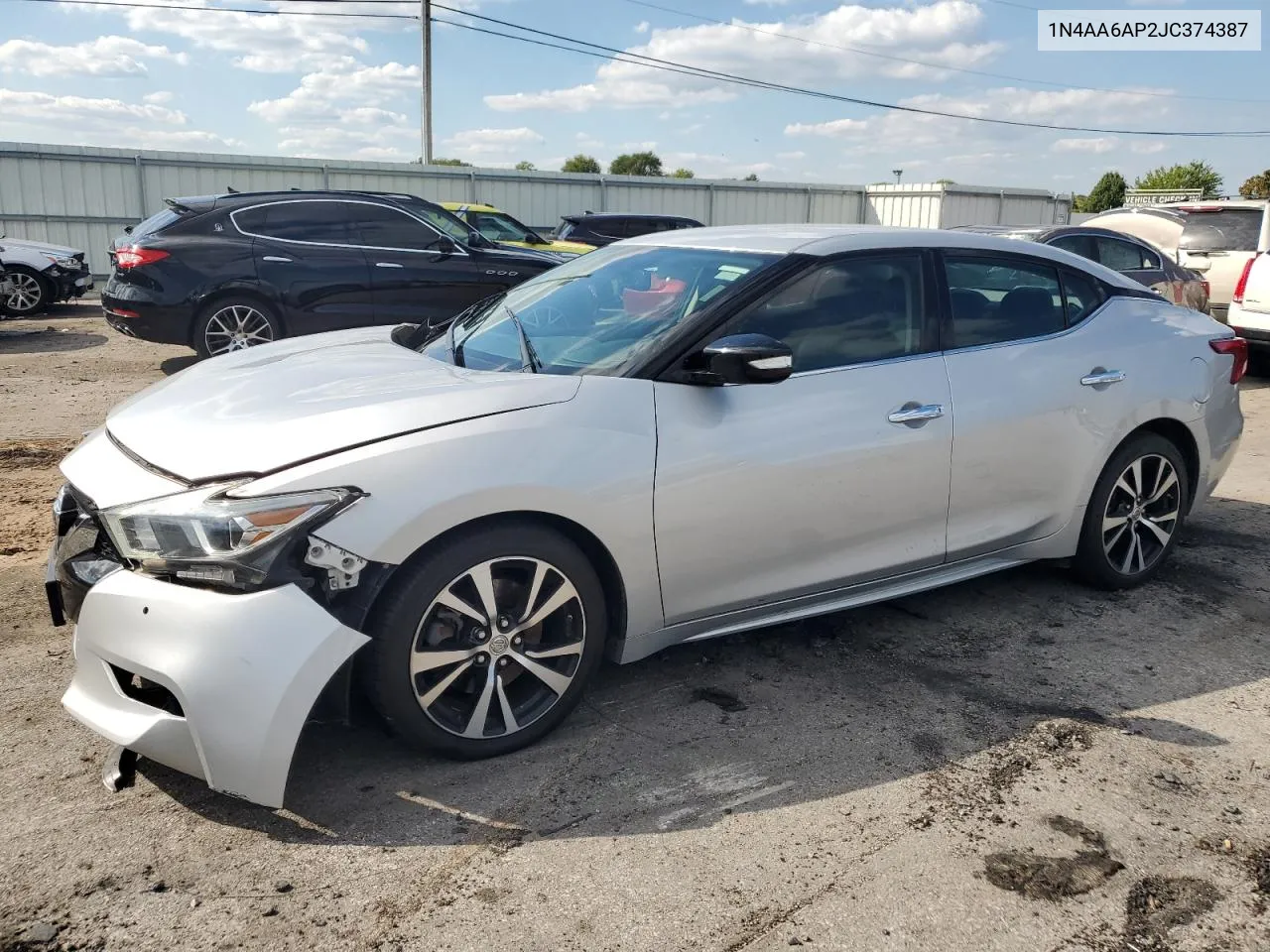 2018 Nissan Maxima 3.5S VIN: 1N4AA6AP2JC374387 Lot: 72963074