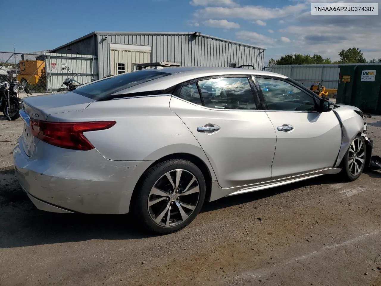 2018 Nissan Maxima 3.5S VIN: 1N4AA6AP2JC374387 Lot: 72963074